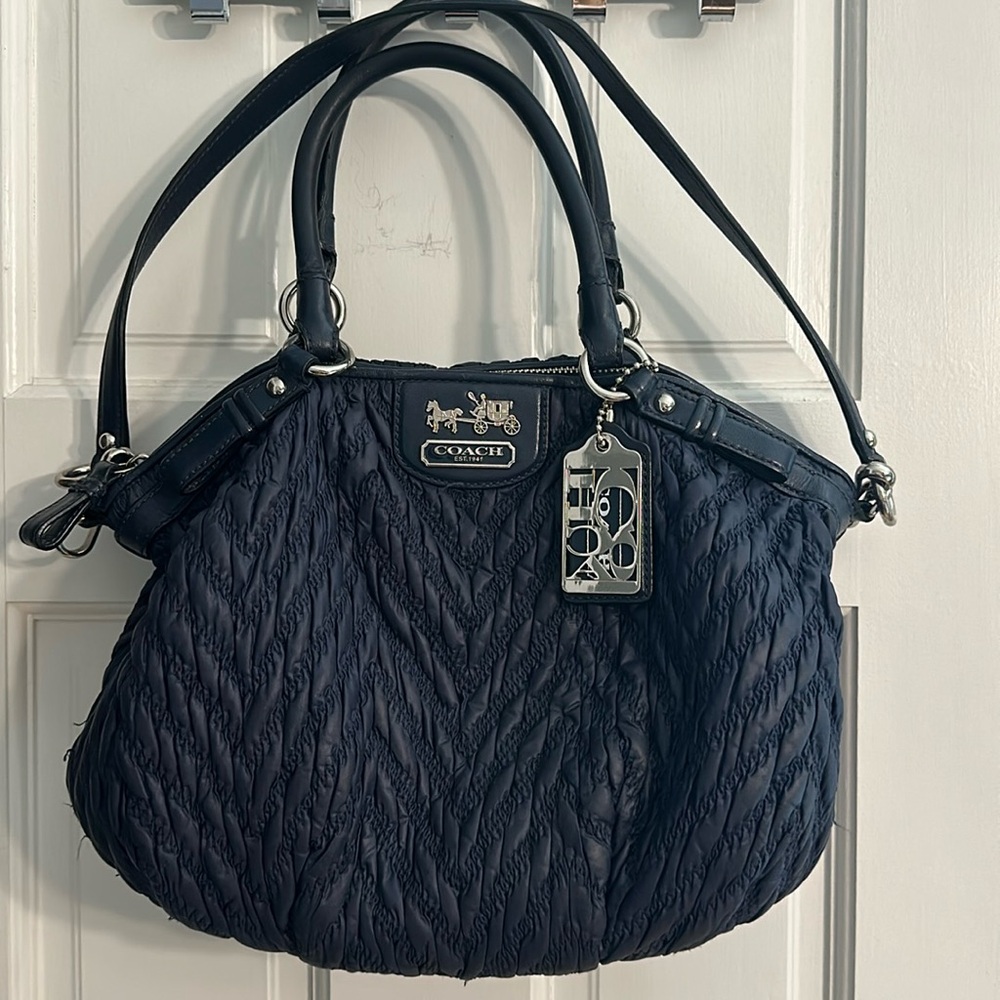Women’s Navy Coach Purse